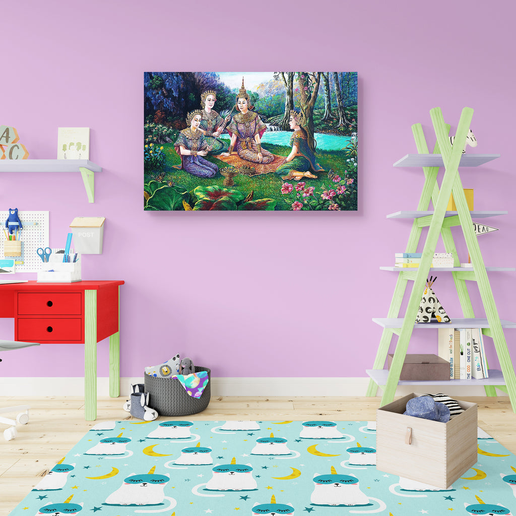 Thai Drama Dance Canvas Painting Synthetic Frame-Paintings MDF Framing-AFF_FR-IC 5000960 IC 5000960, Abstract Expressionism, Abstracts, Ancient, Art and Paintings, Asian, Culture, Dance, Drawing, Ethnic, God Ram, Hinduism, Historical, Medieval, Music and Dance, Nature, Paintings, Patterns, Scenic, Semi Abstract, Traditional, Tribal, Vintage, World Culture, thai, drama, canvas, painting, synthetic, frame, oil, abstract, art, artist, artistic, artwork, asia, beautiful, brush, classical, color, colorful, costu