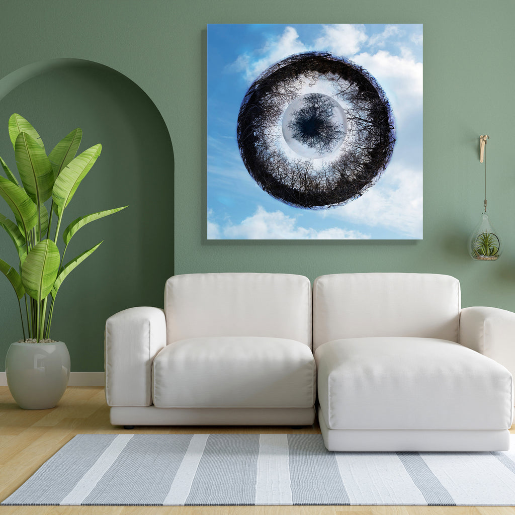 Fantasy Eye Of Tree Branches Canvas Painting Synthetic Frame-Paintings MDF Framing-AFF_FR-IC 5000979 IC 5000979, Circle, Fantasy, Nature, Scenic, eye, of, tree, branches, canvas, painting, synthetic, frame, clouds, round, seeing, sky, trees, artzfolio, wall decor for living room, wall frames for living room, frames for living room, wall art, canvas painting, wall frame, scenery, panting, paintings for living room, framed wall art, wall painting, scenery painting, framed wall painting, scenery for wall with 
