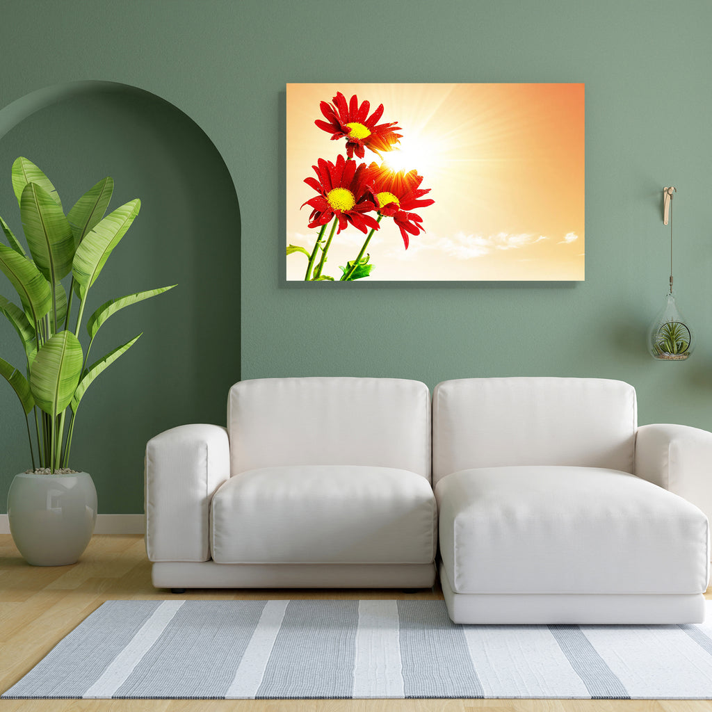Three Red Flowers Canvas Painting Synthetic Frame-Paintings MDF Framing-AFF_FR-IC 5000988 IC 5000988, Botanical, Floral, Flowers, Landscapes, Nature, Rural, Scenic, Signs, Signs and Symbols, Space, Sunrises, Sunsets, three, red, canvas, painting, synthetic, frame, background, beautiful, beauty, bloom, blossom, border, bright, color, colorful, day, design, detail, empty, field, flower, fresh, garden, gift, green, group, grow, landscape, leaf, light, macro, natural, orange, outdoors, pink, plant, pretty, seas