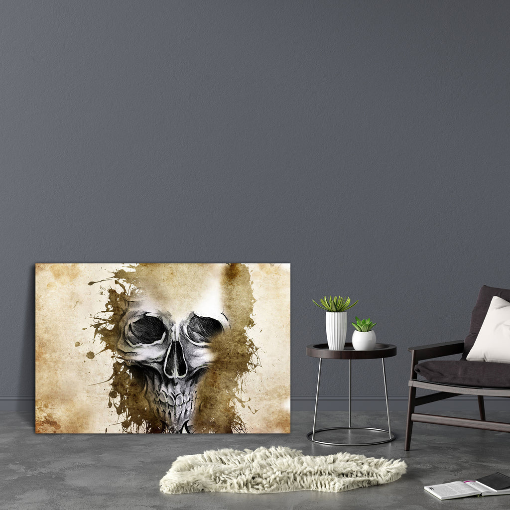 Tattoo Evil Design With Skull Canvas Painting Synthetic Frame-Paintings MDF Framing-AFF_FR-IC 5001004 IC 5001004, Abstract Expressionism, Abstracts, Ancient, Art and Paintings, Black, Black and White, Botanical, Culture, Decorative, Digital, Digital Art, Drawing, Ethnic, Floral, Flowers, Graphic, Historical, Illustrations, Medieval, Modern Art, Nature, Patterns, Retro, Scenic, Semi Abstract, Signs, Signs and Symbols, Sketches, Symbols, Traditional, Tribal, Vintage, World Culture, tattoo, evil, design, with,