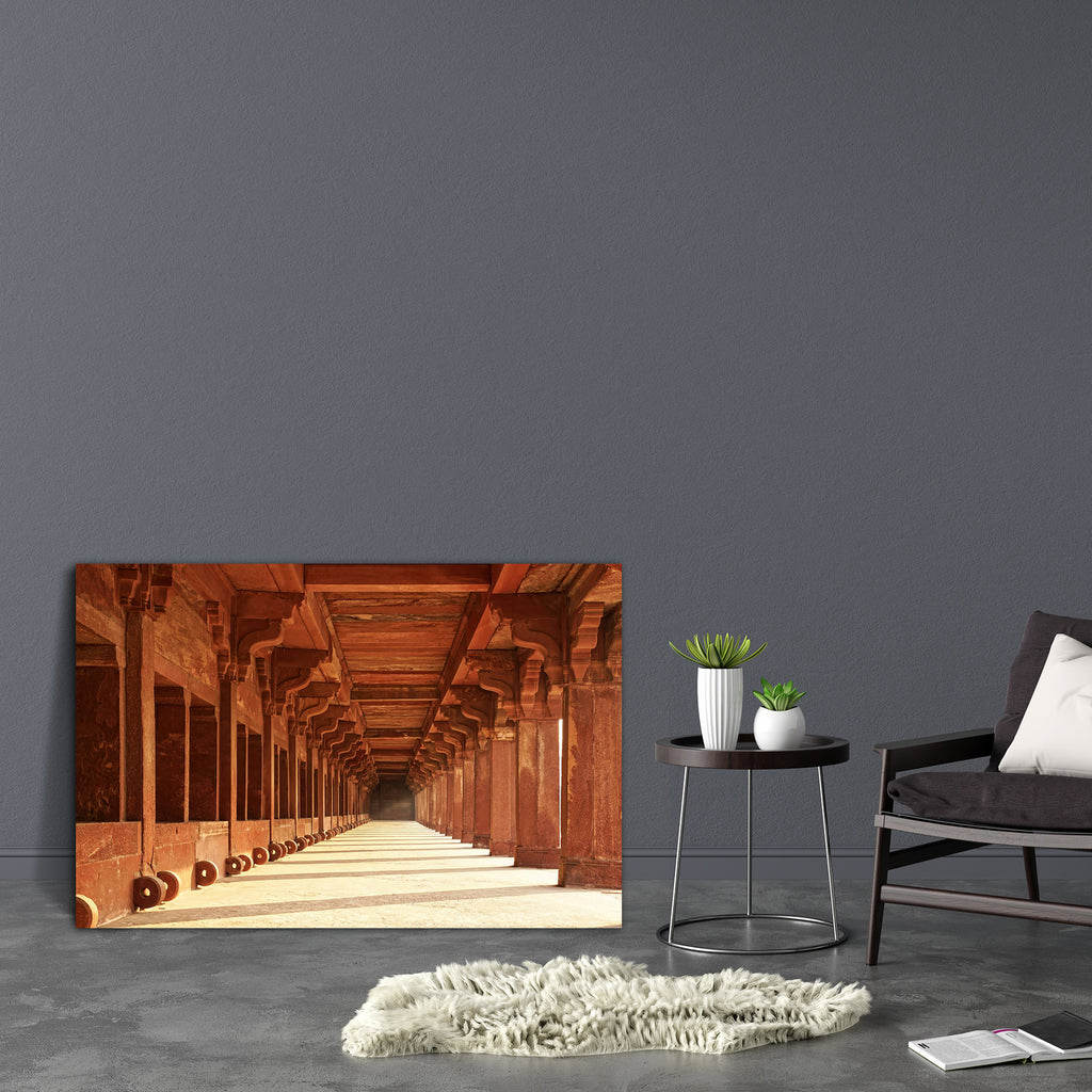 Fatehpur Sikri India Canvas Painting Synthetic Frame-Paintings MDF Framing-AFF_FR-IC 5001041 IC 5001041, Allah, Ancient, Arabic, Architecture, Asian, Automobiles, Culture, Ethnic, Historical, Indian, Islam, Landmarks, Marble and Stone, Medieval, Places, Religion, Religious, Signs, Signs and Symbols, Sunsets, Traditional, Transportation, Travel, Tribal, Vehicles, Vintage, World Culture, fatehpur, sikri, india, canvas, painting, synthetic, frame, architectural, asia, building, colonnade, design, exterior, fam