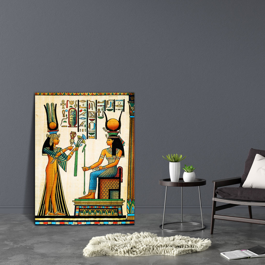 Egyptian Queen Nefertari Making An Offering To Isis D1 Canvas Painting Synthetic Frame-Paintings MDF Framing-AFF_FR-IC 5001047 IC 5001047, African, Ancient, Art and Paintings, Books, Calligraphy, Drawing, Education, Eygptian, Historical, Medieval, Schools, Signs, Signs and Symbols, Universities, Vintage, egyptian, queen, nefertari, making, an, offering, to, isis, d1, canvas, painting, synthetic, frame, papyrus, hathor, hieroglyphics, horus, africa, arab, art, background, book, cairo, design, egypt, handmade