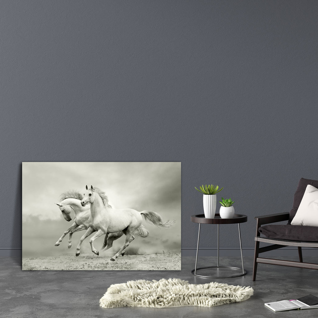 Horses In Summer Canvas Painting Synthetic Frame-Paintings MDF Framing-AFF_FR-IC 5001050 IC 5001050, Art and Paintings, Black, Black and White, Nature, Scenic, White, horses, in, summer, canvas, painting, synthetic, frame, horse, and, galloping, running, beast, bw, danger, dust, emotions, equestrian, equine, farm, fast, fastest, fear, fight, force, forward, free, freedom, gallop, gray, grey, ground, group, herd, hoof, hoofed, isolated, jump, light, male, mane, motion, moving, power, run, runner, sand, silve