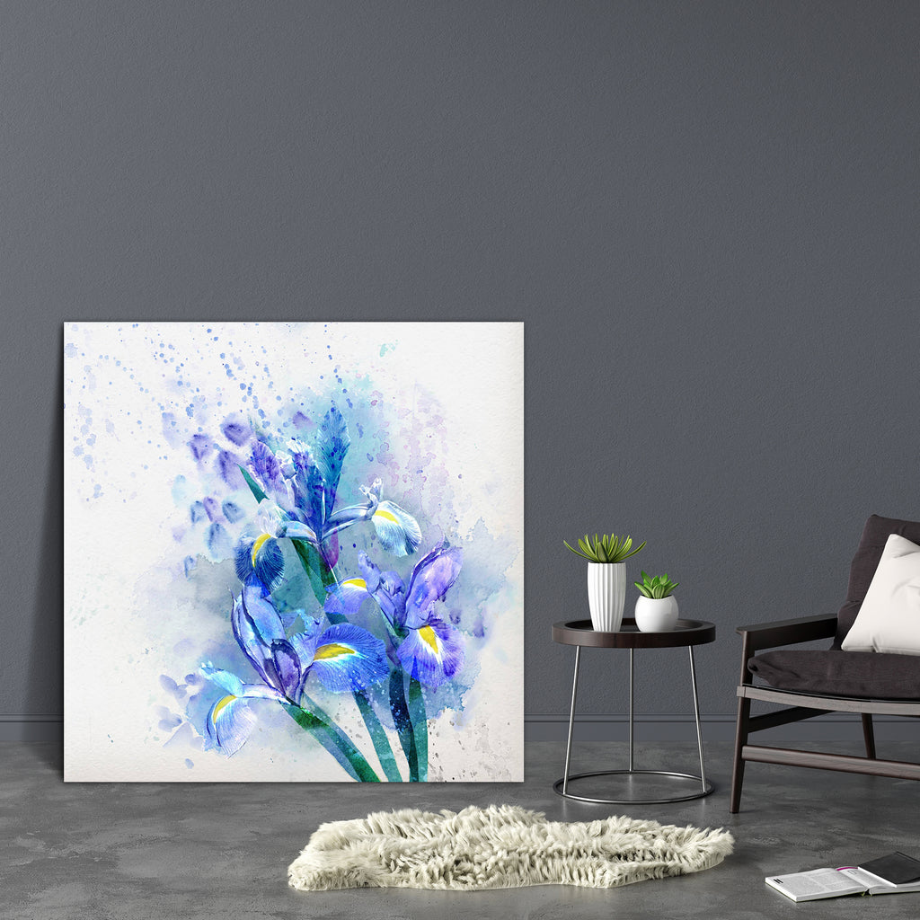 Watercolor Floral Artwork Canvas Painting Synthetic Frame-Paintings MDF Framing-AFF_FR-IC 5001070 IC 5001070, Art and Paintings, Botanical, Digital, Digital Art, Fantasy, Floral, Flowers, Graphic, Illustrations, Modern Art, Nature, Paintings, Parents, Signs, Signs and Symbols, Splatter, Watercolour, Wedding, watercolor, artwork, canvas, painting, synthetic, frame, flower, iris, aquarelle, modern, artistic, autumn, backdrop, background, blue, bouquet, brochure, brush, bud, card, color, cover, design, editabl