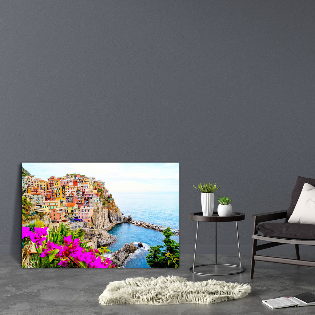 Village Of Manarola On Cinque Terre Coast, Italy Canvas Painting Synthetic Frame-Paintings MDF Framing-AFF_FR-IC 5001076 IC 5001076, Automobiles, Botanical, Floral, Flowers, God Ram, Hinduism, Holidays, Italian, Landscapes, Mountains, Nature, Panorama, Scenic, Transportation, Travel, Vehicles, village, of, manarola, on, cinque, terre, coast, italy, canvas, painting, synthetic, frame, landscape, riviera, attraction, beautiful, blue, building, buildings, cliff, coastline, colorful, europe, european, flower, h