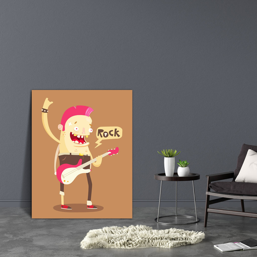 Punk Rock Guitar Player Canvas Painting Synthetic Frame-Paintings MDF Framing-AFF_FR-IC 5001092 IC 5001092, Animated Cartoons, Caricature, Cartoons, Culture, Ethnic, Illustrations, Music, Music and Dance, Music and Musical Instruments, Musical Instruments, Traditional, Tribal, World Culture, Metallic, punk, rock, guitar, player, canvas, painting, synthetic, frame, artist, bass, cartoon, chord, concert, cool, electric, fun, grunge, guitarist, heavy, illustration, instrument, leather, makeup, men, metal, musi