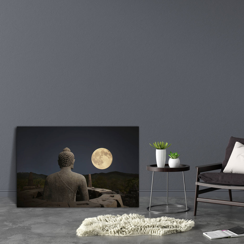 Borobudur Night Canvas Painting Synthetic Frame-Paintings MDF Framing-AFF_FR-IC 5001115 IC 5001115, Ancient, Architecture, Art and Paintings, Asian, Automobiles, Buddhism, Culture, Ethnic, God Buddha, Historical, Landmarks, Landscapes, Marble and Stone, Medieval, Mountains, Nature, Places, Religion, Religious, Scenic, Spiritual, Traditional, Transportation, Travel, Tribal, Vehicles, Vintage, World Culture, borobudur, night, canvas, painting, synthetic, frame, buddha, bali, mystical, antique, art, asia, budd