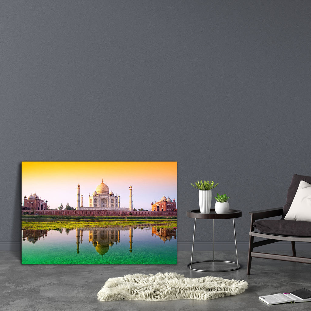Taj Mahal With Tricolor Canvas Painting Synthetic Frame-Paintings MDF Framing-AFF_FR-IC 5001121 IC 5001121, Architecture, Asian, Flags, Indian, Love, Mughal Art, Romance, Signs and Symbols, Symbols, taj, mahal, with, tricolor, canvas, painting, synthetic, frame, flag, india, tiranga, wonders, of, the, world, seven, agra, asia, back, view, beautiful, beauty, blue, front, heritage, mosque, mughal, mumtaz, palace, reflect, reflection, reflections, sky, symbol, tri, color, up, uttar, pradesh, water, artzfolio, 
