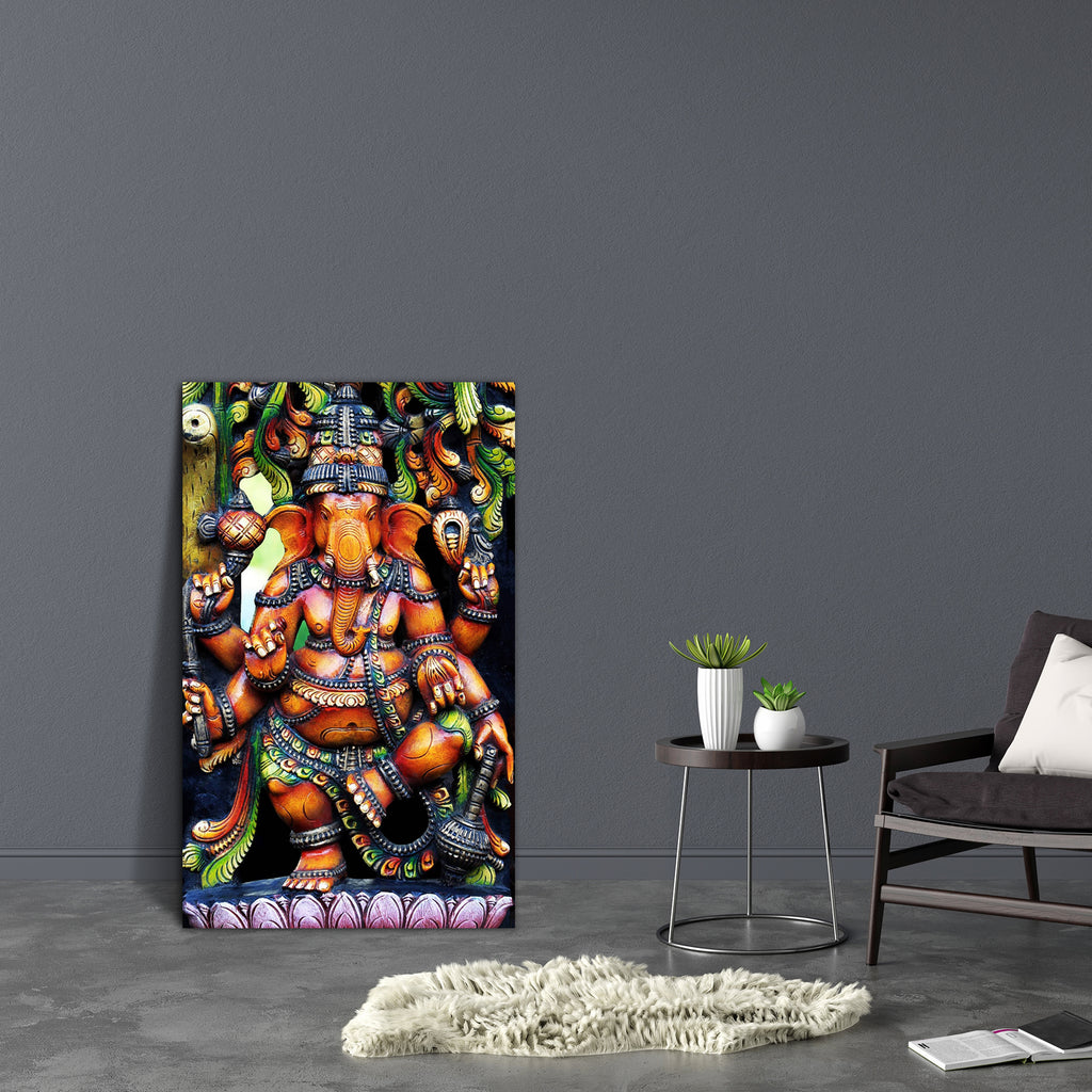 Hindu God Ganesh D3 Canvas Painting Synthetic Frame-Paintings MDF Framing-AFF_FR-IC 5001129 IC 5001129, Art and Paintings, Culture, Ethnic, God Ganesh, Hinduism, Indian, Religion, Religious, Spiritual, Traditional, Tribal, Wooden, World Culture, hindu, god, ganesh, d3, canvas, painting, synthetic, frame, ganesha, lord, art, belief, bless, blessing, colorful, craft, decoration, detail, elephant, faith, ganapati, handicraft, india, sculpture, spirituality, statue, trunk, wood, artzfolio, wall decor for living