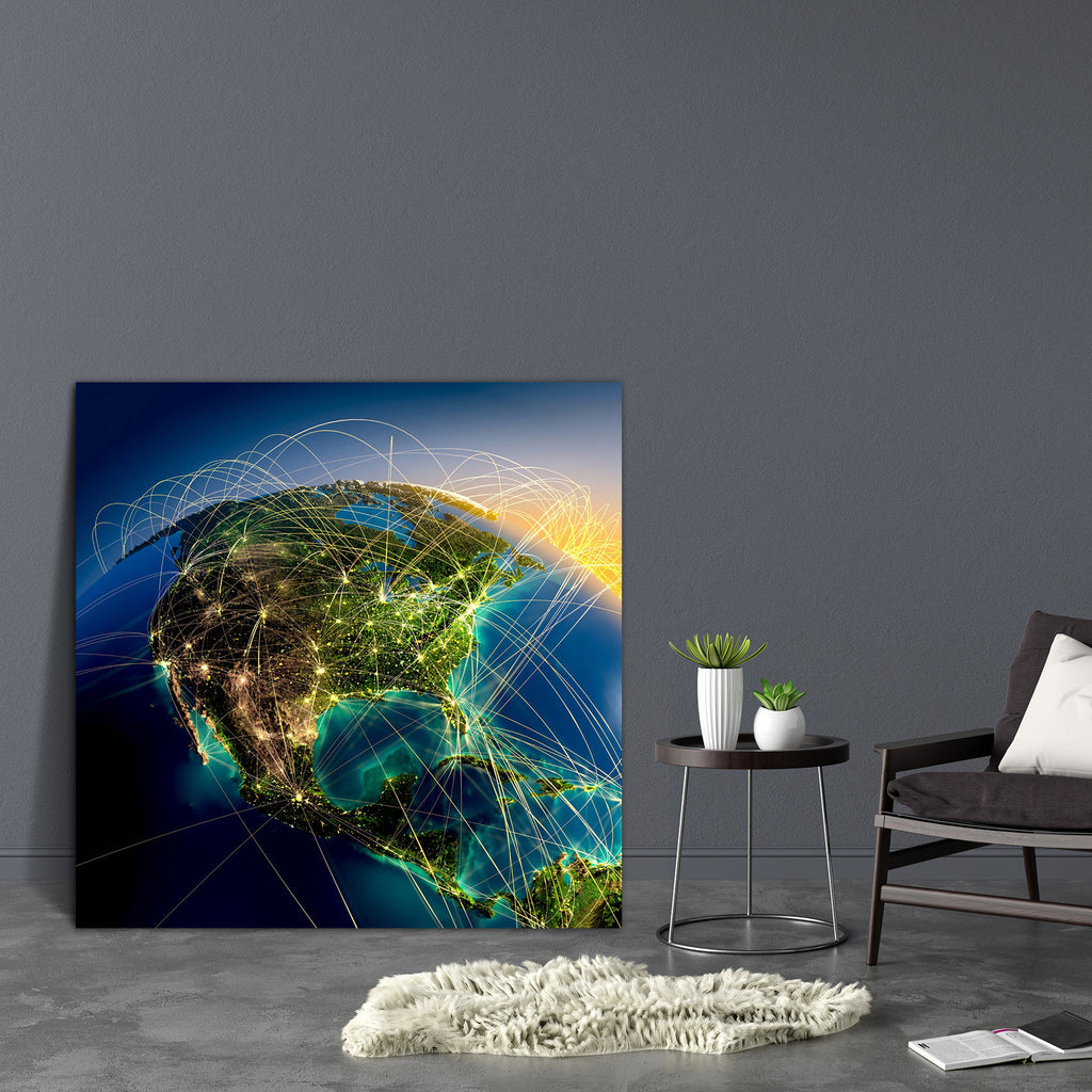Planet Earth Canvas Painting Synthetic Frame-Paintings MDF Framing-AFF_FR-IC 5001136 IC 5001136, American, Astronomy, Automobiles, Business, Cosmology, Maps, Mexican, Mountains, Nature, Scenic, Science Fiction, Space, Sports, Transportation, Travel, Vehicles, planet, earth, canvas, painting, synthetic, frame, globe, logistics, network, global, logistic, world, networks, communication, worldwide, connection, trajectory, globalization, mexico, map, concept, international, connections, earthworm, data, technol