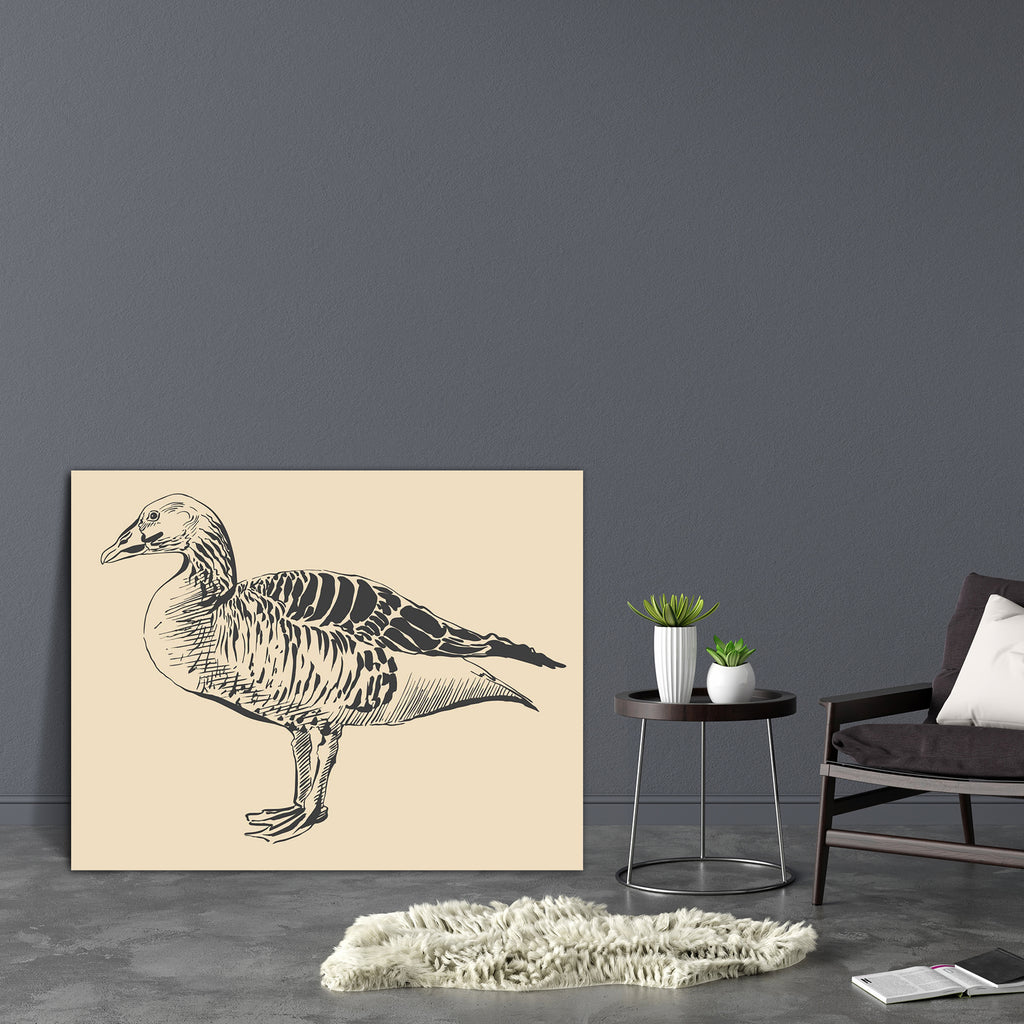Bird Duck Canvas Painting Synthetic Frame-Paintings MDF Framing-AFF_FR-IC 5001151 IC 5001151, Ancient, Animals, Art and Paintings, Birds, Calligraphy, Culture, Drawing, Ethnic, Historical, Illustrations, Medieval, Nature, Realism, Rural, Scenic, Sketches, Traditional, Tribal, Vintage, Wildlife, World Culture, bird, duck, canvas, painting, synthetic, frame, agriculture, animal, art, artist, artwork, beak, brush, countryside, craft, creative, creativity, domestic, drawn, ecosystem, farm, fauna, goose, hand, h