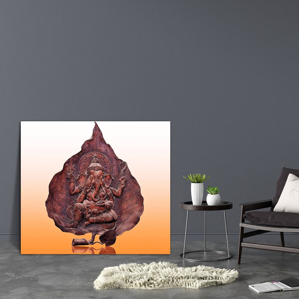 Hindu God Ganesha D3 Canvas Painting Synthetic Frame-Paintings MDF Framing-AFF_FR-IC 5001155 IC 5001155, Art and Paintings, Asian, Culture, Ethnic, God Ganesh, Hinduism, Icons, Indian, Religion, Religious, Traditional, Tribal, Wooden, World Culture, hindu, god, ganesha, d3, canvas, painting, synthetic, frame, wood, carving, lord, art, asia, aum, bless, copper, cultural, decoration, deity, destroyer, elephant, evil, faith, figure, ganapati, ganesh, gold, golden, hand, harmony, head, honor, icon, idol, india,