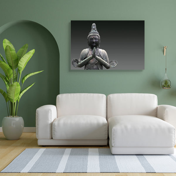 Lord Buddha D7 Canvas Painting Synthetic Frame-Paintings MDF Framing-AFF_FR-IC 5001187 IC 5001187, Ancient, Asian, Automobiles, Black, Black and White, Buddhism, Chinese, God Buddha, Historical, Indian, Japanese, Medieval, Religion, Religious, Signs and Symbols, Spiritual, Symbols, Transportation, Travel, Vehicles, Vintage, lord, buddha, d7, canvas, painting, for, bedroom, living, room, engineered, wood, frame, asia, background, buddhist, carving, china, close, up, contemplation, east, enlightenment, exotic