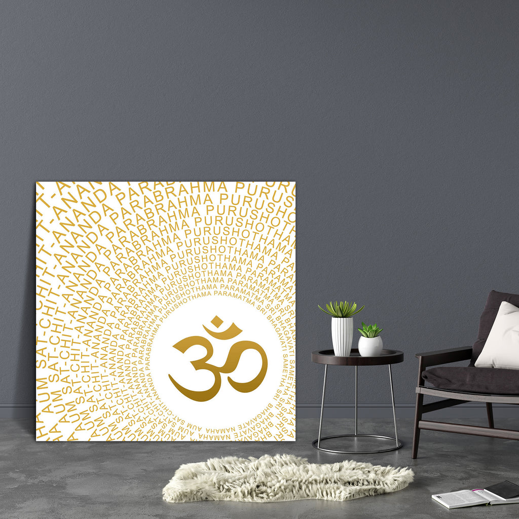 Om Symbol With Golden Characters Canvas Painting Synthetic Frame-Paintings MDF Framing-AFF_FR-IC 5001188 IC 5001188, Botanical, Buddhism, Calligraphy, Circle, Floral, Flowers, God Buddha, Hinduism, Indian, Nature, Religion, Religious, Signs, Signs and Symbols, Symbols, Text, om, symbol, with, golden, characters, canvas, painting, synthetic, frame, reiki, about, beauty, blessing, body, buddha, chakra, detail, enlightenment, esoteric, flower, font, gold, healing, india, meditation, message, orange, sign, spri