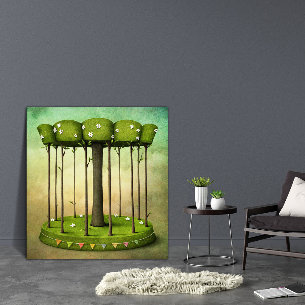 Green Nature Carousel Canvas Painting Synthetic Frame-Paintings MDF Framing-AFF_FR-IC 5001191 IC 5001191, Botanical, Digital, Digital Art, Drawing, Fantasy, Flags, Floral, Flowers, Graphic, Illustrations, Landscapes, Nature, Scenic, Seasons, Signs, Signs and Symbols, Sports, Symbols, green, carousel, canvas, painting, synthetic, frame, attraction, beautiful, bloom, blossom, bright, childhood, cloud, concept, crown, design, ecology, environment, flag, flower, form, game, graphics, idea, illustration, image, 
