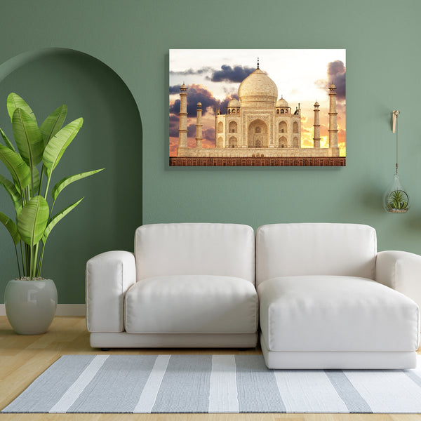 Taj Mahal Agra India D1 Canvas Painting Synthetic Frame-Paintings MDF Framing-AFF_FR-IC 5001193 IC 5001193, Allah, Arabic, Architecture, Asian, Automobiles, Black and White, Culture, Ethnic, Hinduism, Holidays, Indian, Islam, Landscapes, Love, Marble, Marble and Stone, People, Places, Religion, Religious, Romance, Scenic, Signs and Symbols, Sunrises, Sunsets, Symbols, Traditional, Transportation, Travel, Tribal, Vehicles, White, World Culture, taj, mahal, agra, india, d1, canvas, painting, for, bedroom, liv