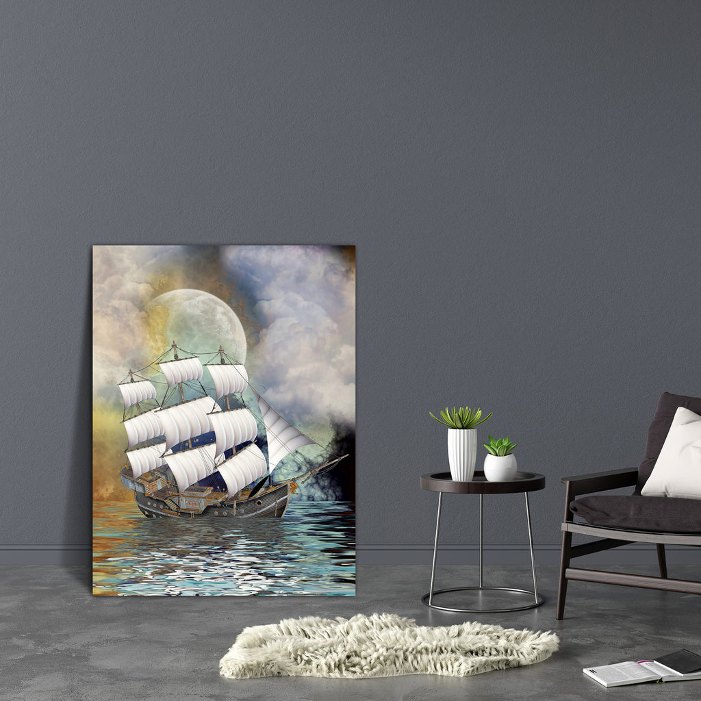 Old Ship In Alandscape Canvas Painting Synthetic Frame-Paintings MDF Framing-AFF_FR-IC 5001198 IC 5001198, Art and Paintings, Books, Digital, Digital Art, Fantasy, Graphic, Landscapes, Nature, Scenic, Wooden, old, ship, in, alandscape, canvas, painting, synthetic, frame, pirate, landscape, amazing, art, backdrops, background, cloud, dream, dreamy, fae, fairy, fairytale, magic, manipulation, mist, misty, moon, outdoor, peaceful, scenario, scene, scrapbook, sky, tales, waves, wood, artzfolio, wall decor for l