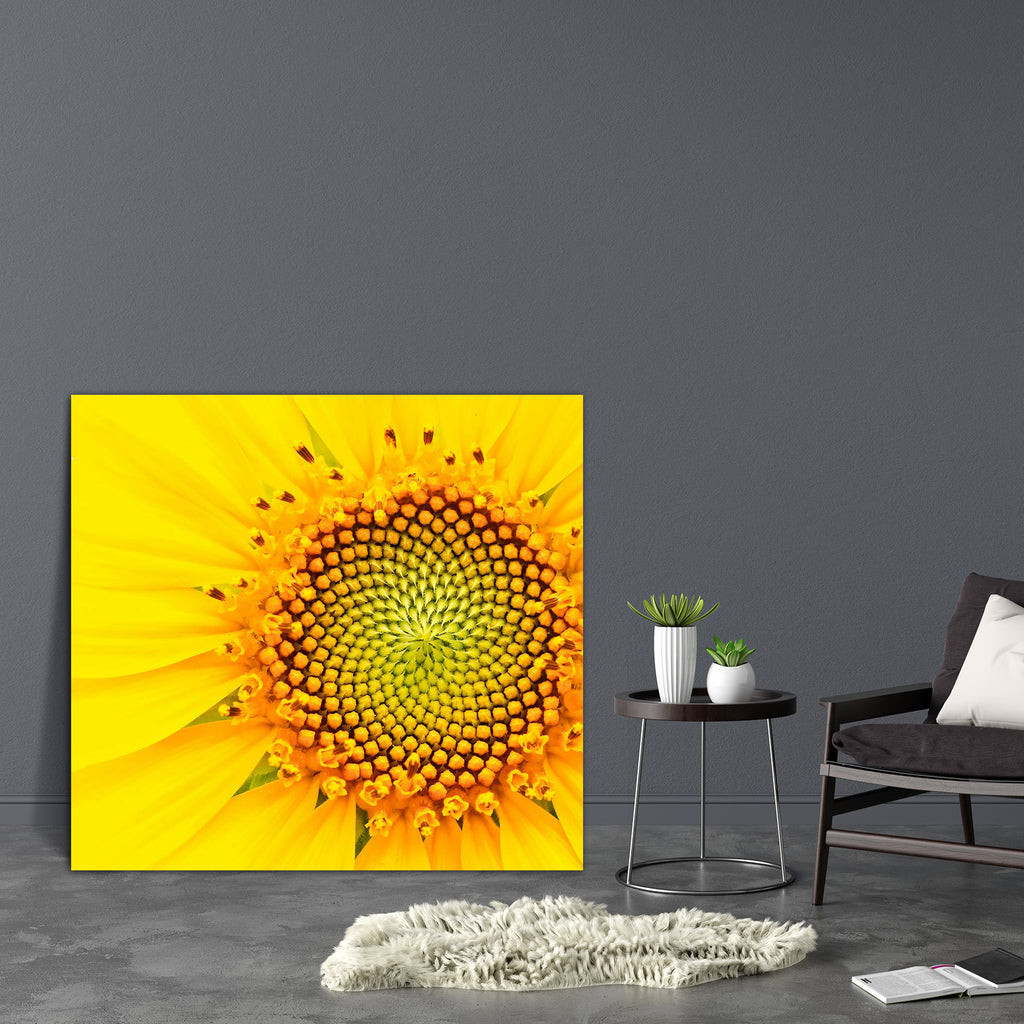 Yellow Sunflower Canvas Painting Synthetic Frame-Paintings MDF Framing-AFF_FR-IC 5001202 IC 5001202, Botanical, Circle, Countries, Culture, Ethnic, Floral, Flowers, Landscapes, Nature, Rural, Scenic, Seasons, Traditional, Tribal, World Culture, yellow, sunflower, canvas, painting, synthetic, frame, sunflowers, field, agriculture, background, beautiful, beauty, blooming, blossom, blue, botany, bright, clear, close, up, closeup, color, colorful, country, farm, flora, flower, garden, green, growth, isolated, l