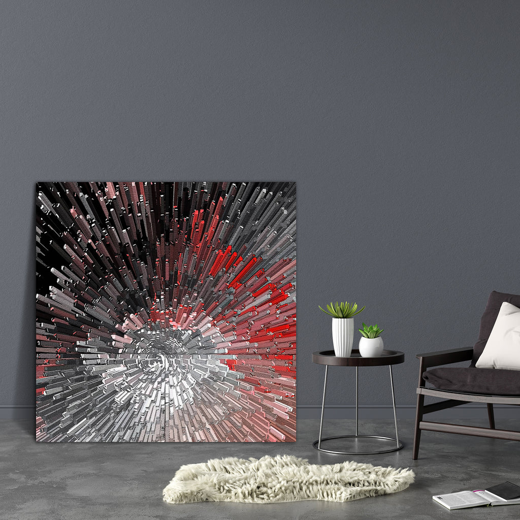 Abstract Artwork D41 Canvas Painting Synthetic Frame-Paintings MDF Framing-AFF_FR-IC 5001207 IC 5001207, Abstract Expressionism, Abstracts, Art and Paintings, Black, Black and White, Conceptual, Digital, Digital Art, Geometric, Geometric Abstraction, Graphic, Illustrations, Modern Art, Patterns, Perspective, Semi Abstract, Signs, Signs and Symbols, Space, White, abstract, artwork, d41, canvas, painting, synthetic, frame, art, background, burst, catastrophe, cells, color, colorful, concept, construction, cre