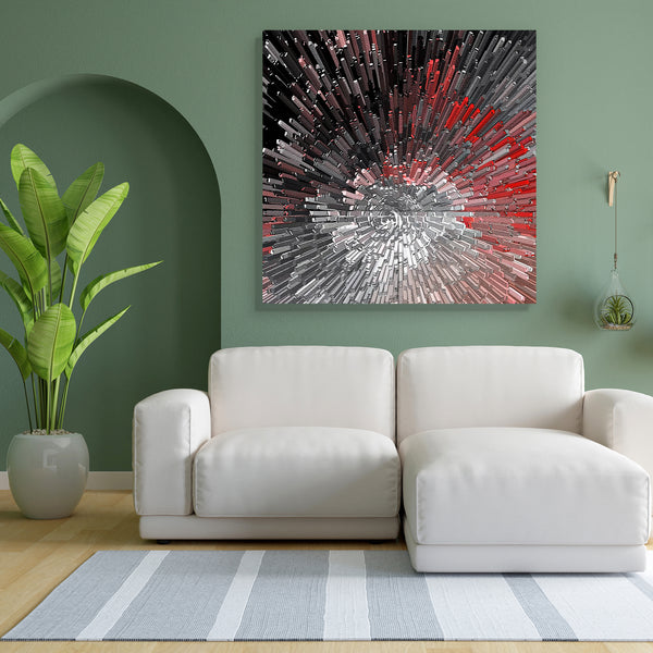 Abstract Artwork D41 Canvas Painting Synthetic Frame-Paintings MDF Framing-AFF_FR-IC 5001207 IC 5001207, Abstract Expressionism, Abstracts, Art and Paintings, Black, Black and White, Conceptual, Digital, Digital Art, Geometric, Geometric Abstraction, Graphic, Illustrations, Modern Art, Patterns, Perspective, Semi Abstract, Signs, Signs and Symbols, Space, White, abstract, artwork, d41, canvas, painting, for, bedroom, living, room, engineered, wood, frame, art, background, burst, catastrophe, cells, color, c