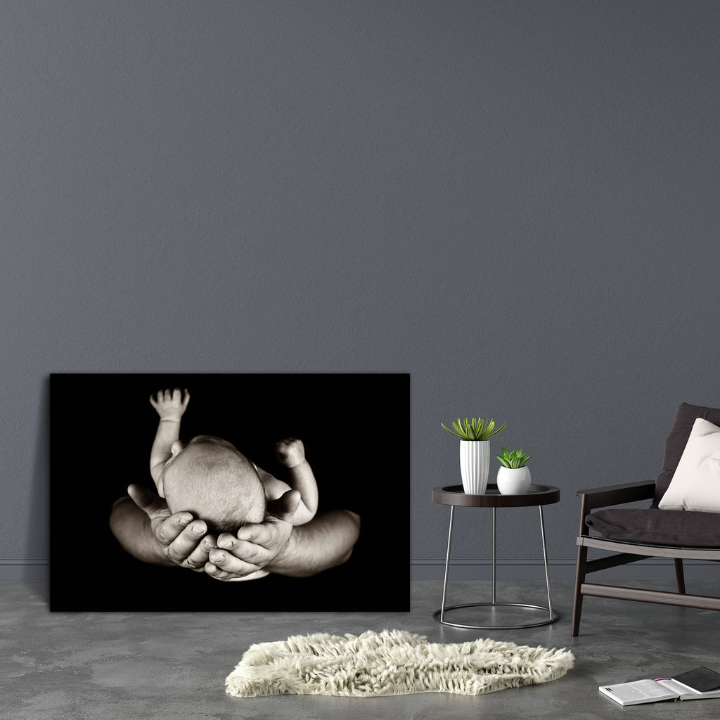 Father Holding His Little Boy Canvas Painting Synthetic Frame-Paintings MDF Framing-AFF_FR-IC 5001243 IC 5001243, Asian, Baby, Black, Black and White, Children, Family, Kids, Love, Parents, Romance, White, father, holding, his, little, boy, canvas, painting, synthetic, frame, newborn, amp, and, background, body, care, caucasian, child, childcare, childhood, cute, dad, fatherhood, fragile, hand, happiness, happy, head, healthy, hold, human, infant, isolated, kid, life, male, man, men, parent, parenthood, par