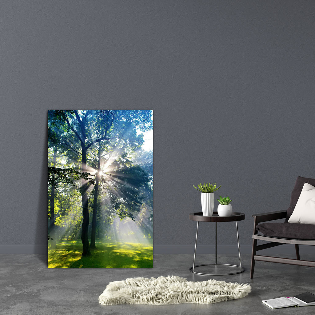 Forest Sun Lights Canvas Painting Synthetic Frame-Paintings MDF Framing-AFF_FR-IC 5001248 IC 5001248, Countries, Landscapes, Nature, Religion, Religious, Scenic, Seasons, Sunrises, Sunsets, Wooden, forest, sun, lights, canvas, painting, synthetic, frame, adventure, autumn, background, beams, beautiful, branches, colours, country, countryside, daylight, ecology, environment, fairy, fairytale, fall, green, hike, hiking, land, landscape, light, mist, misty, myth, natural, park, peaceful, rays, scene, scenery, 