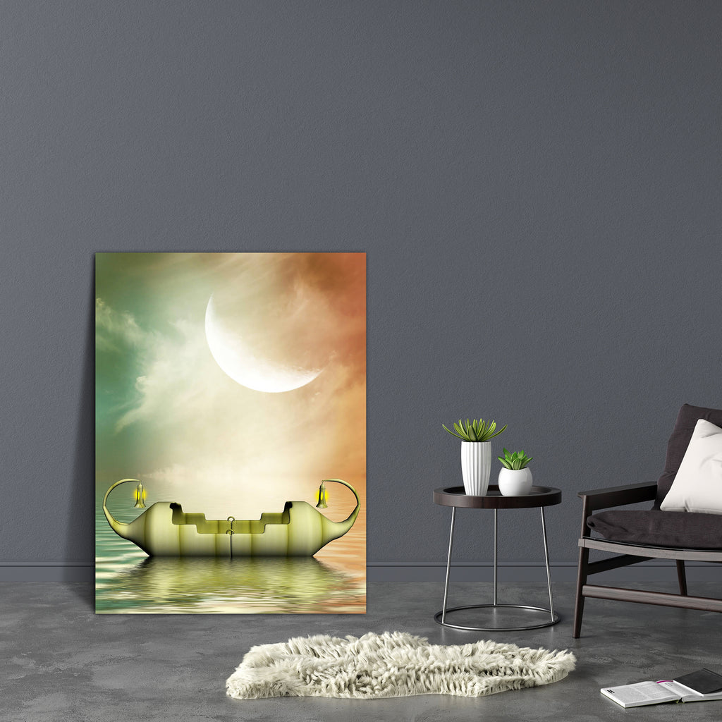 Boat With Lamps Canvas Painting Synthetic Frame-Paintings MDF Framing-AFF_FR-IC 5001254 IC 5001254, Art and Paintings, Boats, Books, Digital, Digital Art, Fantasy, Graphic, Landscapes, Nature, Nautical, Scenic, boat, with, lamps, canvas, painting, synthetic, frame, amazing, art, backdrops, background, candle, cloud, dream, dreamy, fae, fairy, fairytale, lamp, landscape, magic, manipulation, mist, misty, moon, outdoor, peaceful, scenario, scene, scrapbook, sky, tales, waves, artzfolio, wall decor for living 