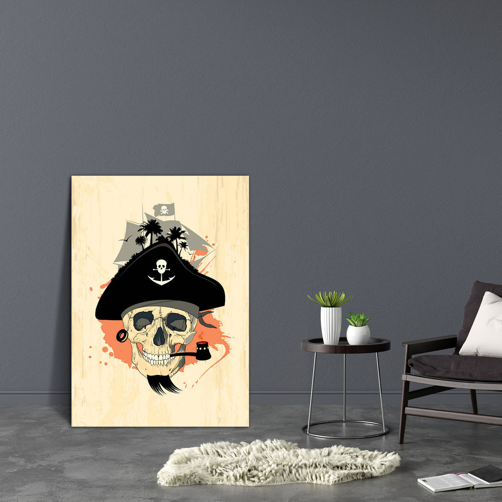Pirate Design With Ghost Skull Canvas Painting Synthetic Frame-Paintings MDF Framing-AFF_FR-IC 5001262 IC 5001262, Abstract Expressionism, Abstracts, Ancient, Animated Cartoons, Art and Paintings, Caricature, Cartoons, Digital, Digital Art, Drawing, Graphic, Historical, Illustrations, Medieval, Semi Abstract, Signs, Signs and Symbols, Symbols, Vintage, pirate, design, with, ghost, skull, canvas, painting, synthetic, frame, ship, pirates, abstract, art, artwork, background, banner, blot, bones, cartoon, crim