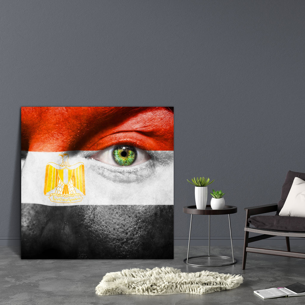 Egypt Flag Painted On Face Canvas Painting Synthetic Frame-Paintings MDF Framing-AFF_FR-IC 5001270 IC 5001270, African, Art and Paintings, Black, Black and White, Countries, Eygptian, Flags, Signs, Signs and Symbols, Sports, Symbols, White, egypt, flag, painted, on, face, canvas, painting, synthetic, frame, africa, art, background, coat, of, arms, color, country, cup, eagle, egyptian, expression, eye, paint, facial, fan, finger, follower, freedom, independence, looking, make, up, man, nation, passion, patri