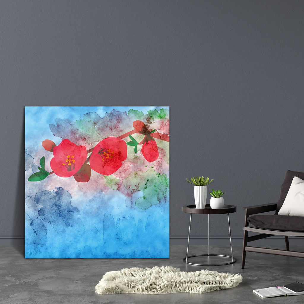 Watercolor Garnet Flower Canvas Painting Synthetic Frame-Paintings MDF Framing-AFF_FR-IC 5001273 IC 5001273, Abstract Expressionism, Abstracts, Ancient, Art and Paintings, Botanical, Decorative, Digital, Digital Art, Drawing, Floral, Flowers, Graphic, Historical, Illustrations, Medieval, Nature, Paintings, Retro, Scenic, Seasons, Semi Abstract, Signs, Signs and Symbols, Vintage, Watercolour, watercolor, garnet, flower, canvas, painting, synthetic, frame, abstract, art, artistic, backdrop, background, beauti