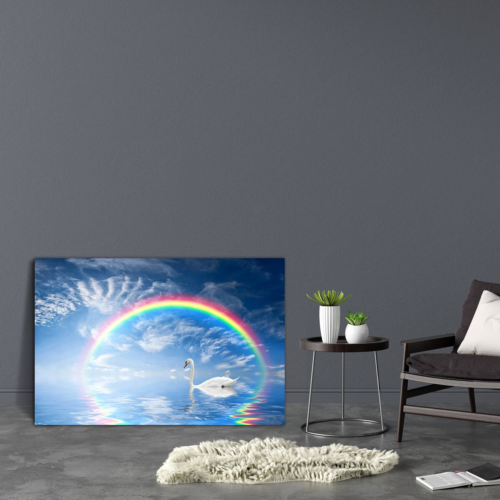 Beautiful Seascape With Rainbow Canvas Painting Synthetic Frame-Paintings MDF Framing-AFF_FR-IC 5001274 IC 5001274, Black and White, God Ram, Hinduism, Landscapes, Nature, Panorama, Patterns, Scenic, Space, White, beautiful, seascape, with, rainbow, canvas, painting, synthetic, frame, air, backdrop, background, beauty, blue, bright, brightly, clean, clear, climate, cloud, cloudscape, color, cumulus, day, descriptive, environment, fluffy, freedom, heaven, high, idyllic, landscape, light, ocean, open, outdoor