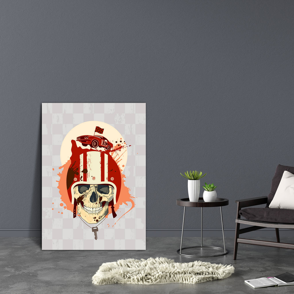 Racing Design With Racer Skull Canvas Painting Synthetic Frame-Paintings MDF Framing-AFF_FR-IC 5001282 IC 5001282, Abstract Expressionism, Abstracts, Ancient, Animated Cartoons, Art and Paintings, Automobiles, Caricature, Cars, Cartoons, Drawing, Historical, Illustrations, Medieval, Retro, Semi Abstract, Signs, Signs and Symbols, Sports, Symbols, Transportation, Travel, Vehicles, Vintage, racing, design, with, racer, skull, canvas, painting, synthetic, frame, car, abstract, art, artwork, auto, backdrop, bac