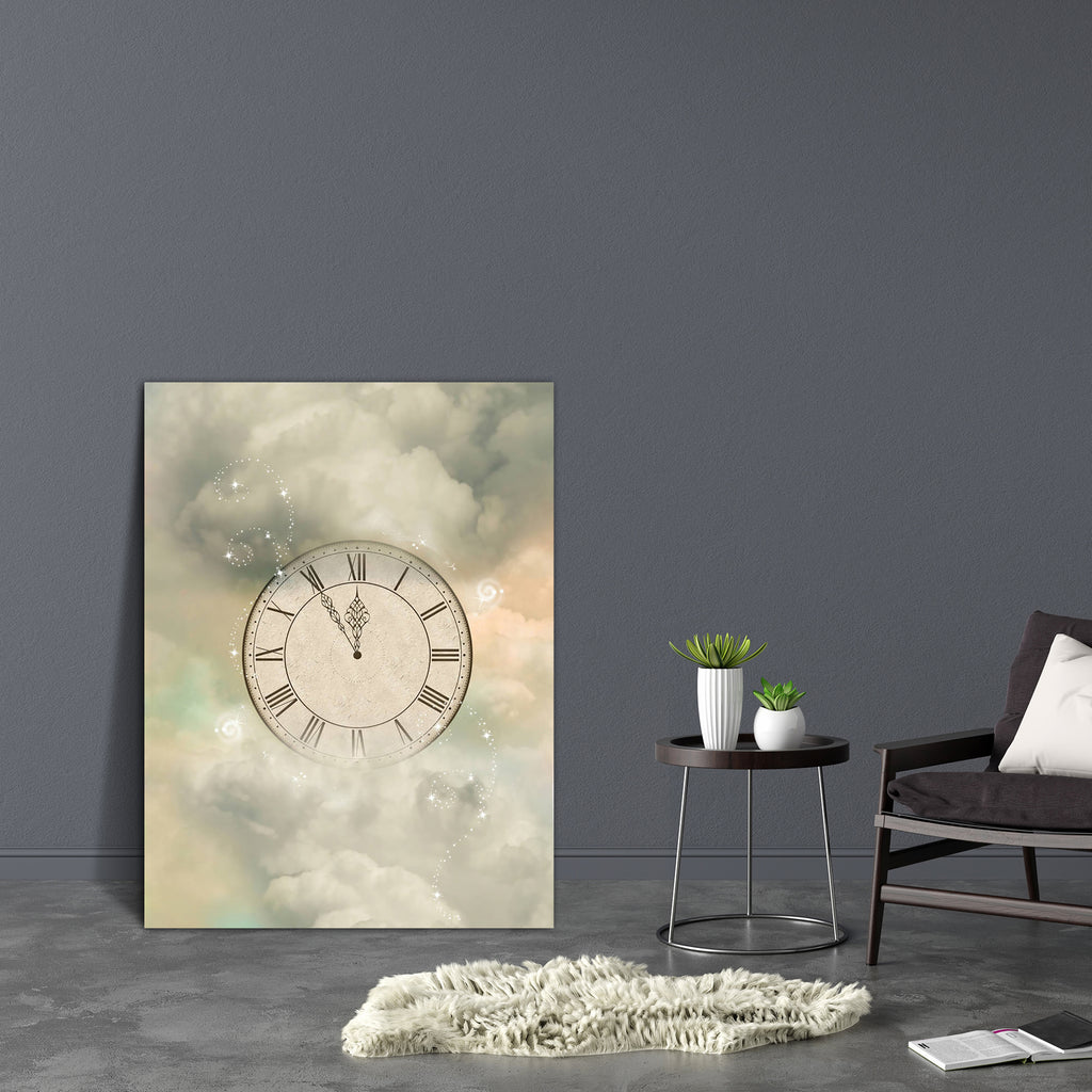 Magic Clock In The Sky Canvas Painting Synthetic Frame-Paintings MDF Framing-AFF_FR-IC 5001313 IC 5001313, Art and Paintings, Baby, Children, Digital, Digital Art, Fantasy, Graphic, Kids, Landscapes, Nature, Religion, Religious, Scenic, Spiritual, Stars, magic, clock, in, the, sky, canvas, painting, synthetic, frame, art, backdrops, background, beautiful, cloud, clouds, concept, dream, dreams, dreamy, fairy, fairytale, fantastic, heaven, landscape, light, lighting, manipulation, minute, mist, misty, outdoor
