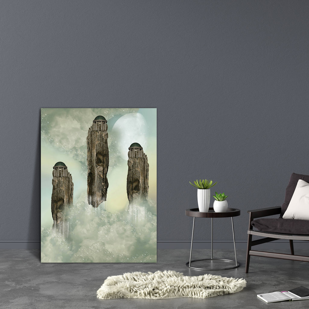 Fantasy Landascape With Temples Canvas Painting Synthetic Frame-Paintings MDF Framing-AFF_FR-IC 5001315 IC 5001315, Art and Paintings, Digital, Digital Art, Fantasy, Graphic, Landscapes, Marble and Stone, Nature, Scenic, Stars, landascape, with, temples, canvas, painting, synthetic, frame, landscape, art, backdrops, background, beautiful, cliff, clouds, dream, dreams, dreamy, exploration, fae, fairy, fairytale, fall, fantastic, light, lighting, magic, manipulation, mist, misty, moon, ocean, outdoor, peacefu