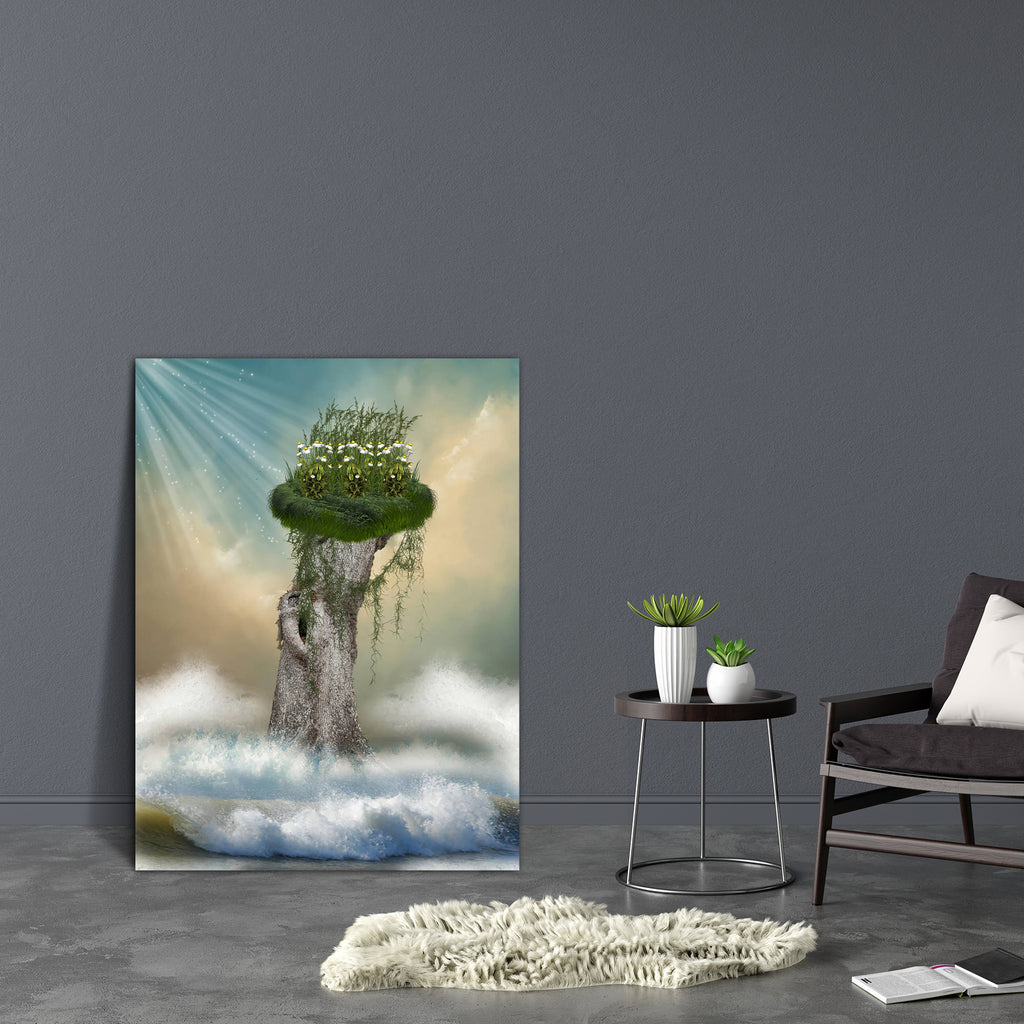 Fantasy Landscape In The Ocean Canvas Painting Synthetic Frame-Paintings MDF Framing-AFF_FR-IC 5001316 IC 5001316, Art and Paintings, Baby, Birds, Botanical, Children, Digital, Digital Art, Fantasy, Floral, Flowers, Graphic, Kids, Landscapes, Nature, Scenic, Stars, landscape, in, the, ocean, canvas, painting, synthetic, frame, art, backdrops, background, beautiful, bird, cloud, clouds, colors, dream, dreams, dreamy, fae, fairy, fairytale, fantastic, foliage, leaf, lighting, magic, manipulation, misty, moon,