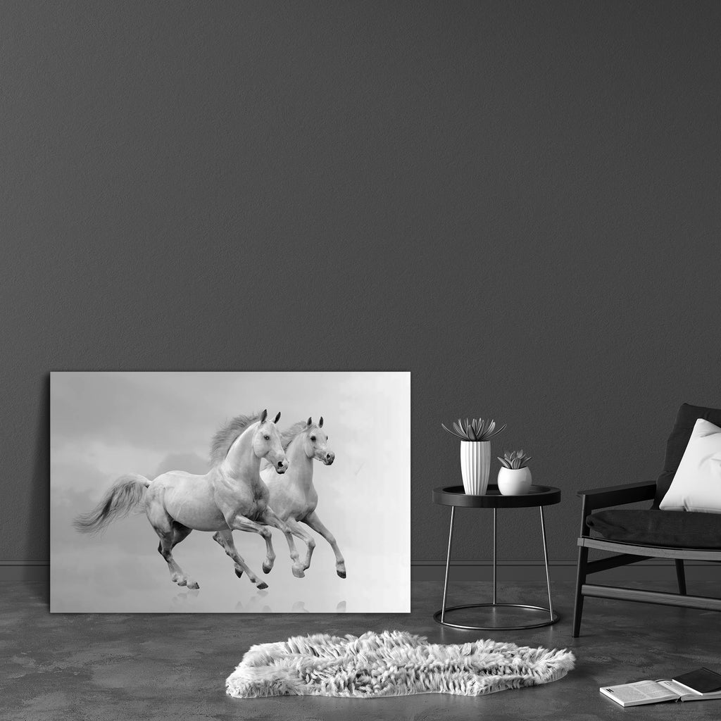 White Horses D5 Canvas Painting Synthetic Frame-Paintings MDF Framing-AFF_FR-IC 5001324 IC 5001324, Art and Paintings, Black, Black and White, Nature, Scenic, White, horses, d5, canvas, painting, synthetic, frame, horse, arabian, beast, dust, emotions, equestrian, equine, farm, fast, fastest, fight, force, forward, free, freedom, gallop, gray, grey, ground, herd, hoofed, isolated, jump, light, male, mammal, mane, motion, moving, power, ranch, run, runner, sand, silver, speed, stallion, start, strong, succes