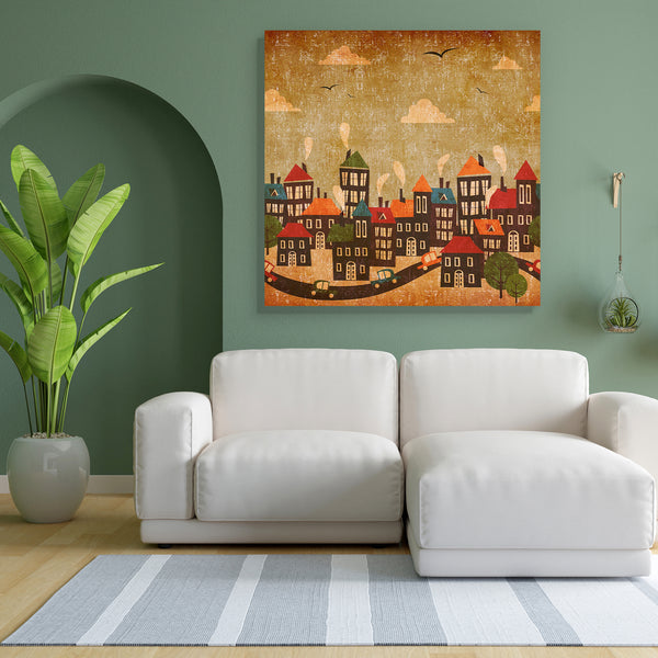 Abstract Winter City Canvas Painting Synthetic Frame-Paintings MDF Framing-AFF_FR-IC 5001325 IC 5001325, Abstract Expressionism, Abstracts, Ancient, Art and Paintings, Books, Cars, Cities, City Views, Decorative, Digital, Digital Art, Graphic, Historical, Illustrations, Medieval, Modern Art, Patterns, Retro, Semi Abstract, Signs, Signs and Symbols, Stripes, Urban, Vintage, abstract, winter, city, canvas, painting, for, bedroom, living, room, engineered, wood, frame, wallpaper, poster, aged, antique, art, ba