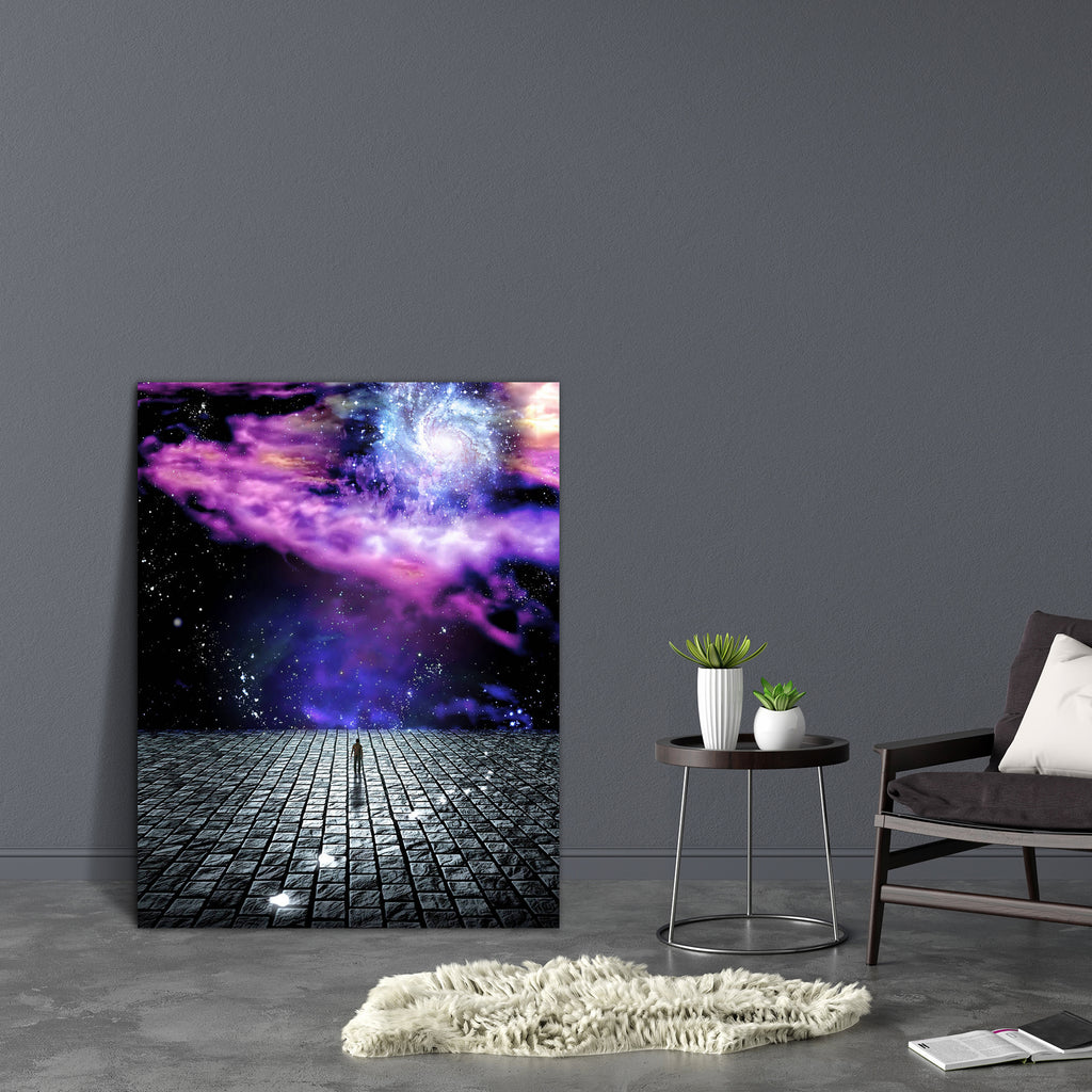 Man's Journey Of The Soul Canvas Painting Synthetic Frame-Paintings MDF Framing-AFF_FR-IC 5001326 IC 5001326, Automobiles, Fantasy, Illustrations, Nature, People, Religion, Religious, Scenic, Signs and Symbols, Spiritual, Symbols, Transportation, Travel, Vehicles, man's, journey, of, the, soul, canvas, painting, synthetic, frame, universe, spirituality, mystical, guru, mystery, mystic, mysticism, magical, adventure, age, ascetic, background, beautiful, calm, clouds, concept, creation, excursion, eye, fog, g