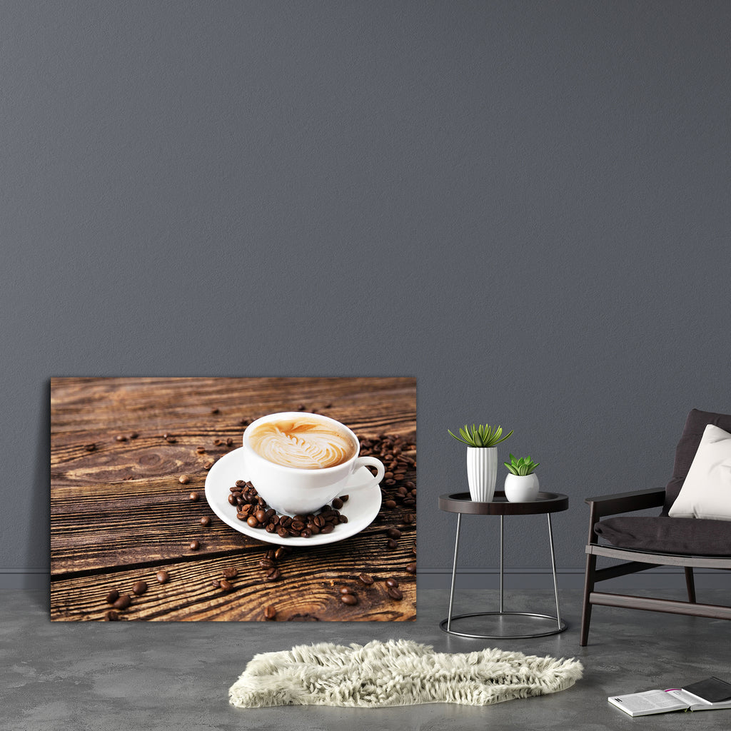 Cup Of Coffee Image Canvas Painting Synthetic Frame-Paintings MDF Framing-AFF_FR-IC 5001328 IC 5001328, Ancient, Art and Paintings, Beverage, Black, Black and White, Cuisine, Culture, Ethnic, Food, Food and Beverage, Food and Drink, Historical, Medieval, Space, Traditional, Tribal, Vintage, White, Wooden, World Culture, cup, of, coffee, image, canvas, painting, synthetic, frame, aroma, art, background, bean, beans, border, breakfast, brown, cafe, caffeine, cappuccino, close, closeup, dark, decoration, drink