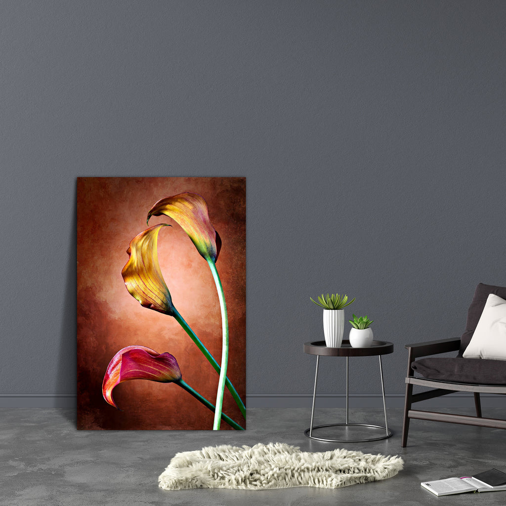 Calla Lily Flower D3 Canvas Painting Synthetic Frame-Paintings MDF Framing-AFF_FR-IC 5001350 IC 5001350, Botanical, Floral, Flowers, Love, Nature, Romance, Scenic, calla, lily, flower, d3, canvas, painting, synthetic, frame, arum, beauty, freshness, garden, petals, plant, red, artzfolio, wall decor for living room, wall frames for living room, frames for living room, wall art, canvas painting, wall frame, scenery, panting, paintings for living room, framed wall art, wall painting, scenery painting, framed w