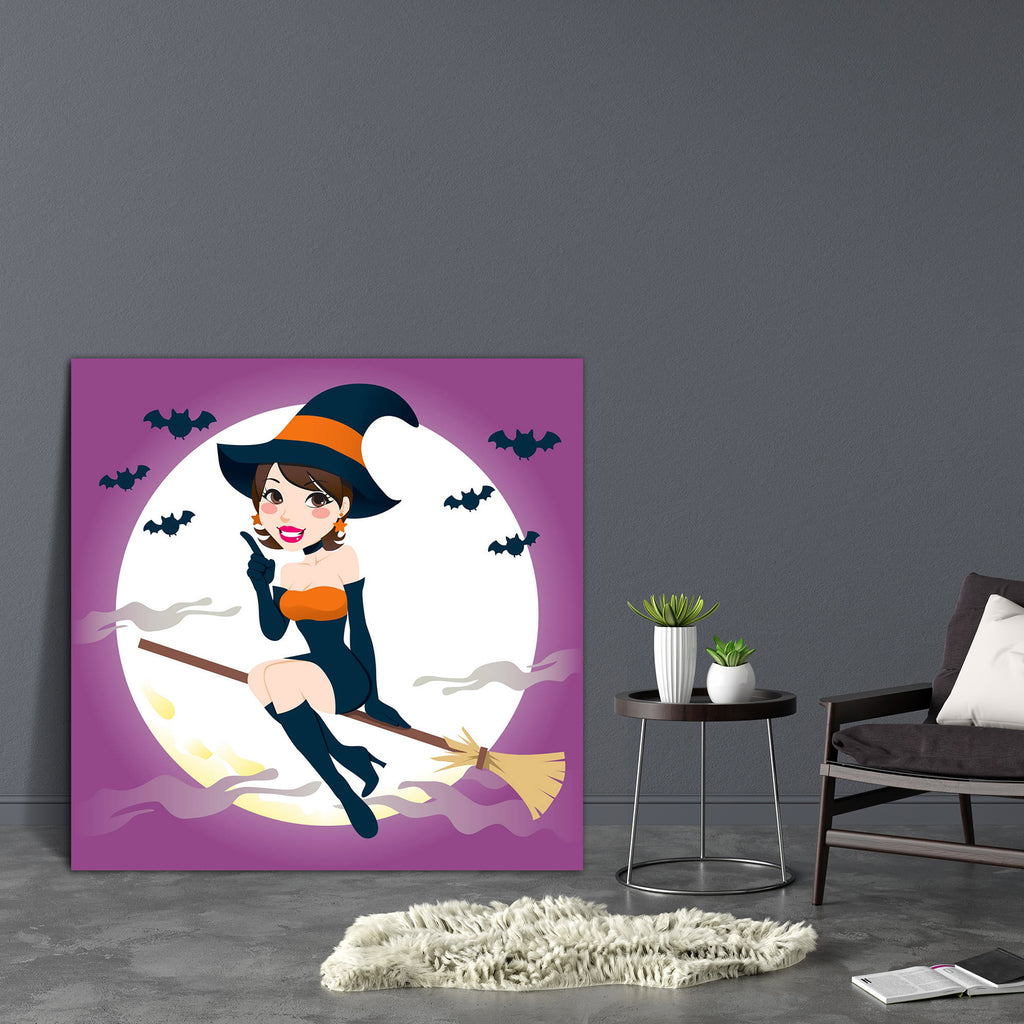 Woman Flying In Front Of Moon Canvas Painting Synthetic Frame-Paintings MDF Framing-AFF_FR-IC 5001371 IC 5001371, Animated Cartoons, Art and Paintings, Black, Black and White, Caricature, Cartoons, Holidays, Illustrations, White, woman, flying, in, front, of, moon, canvas, painting, synthetic, frame, witch, halloween, witches, cartoon, attractive, bat, beautiful, broom, broomstick, character, clip, art, costume, cute, dark, dress, fairy, female, flight, full, fun, girl, happy, hat, holiday, illustration, ma