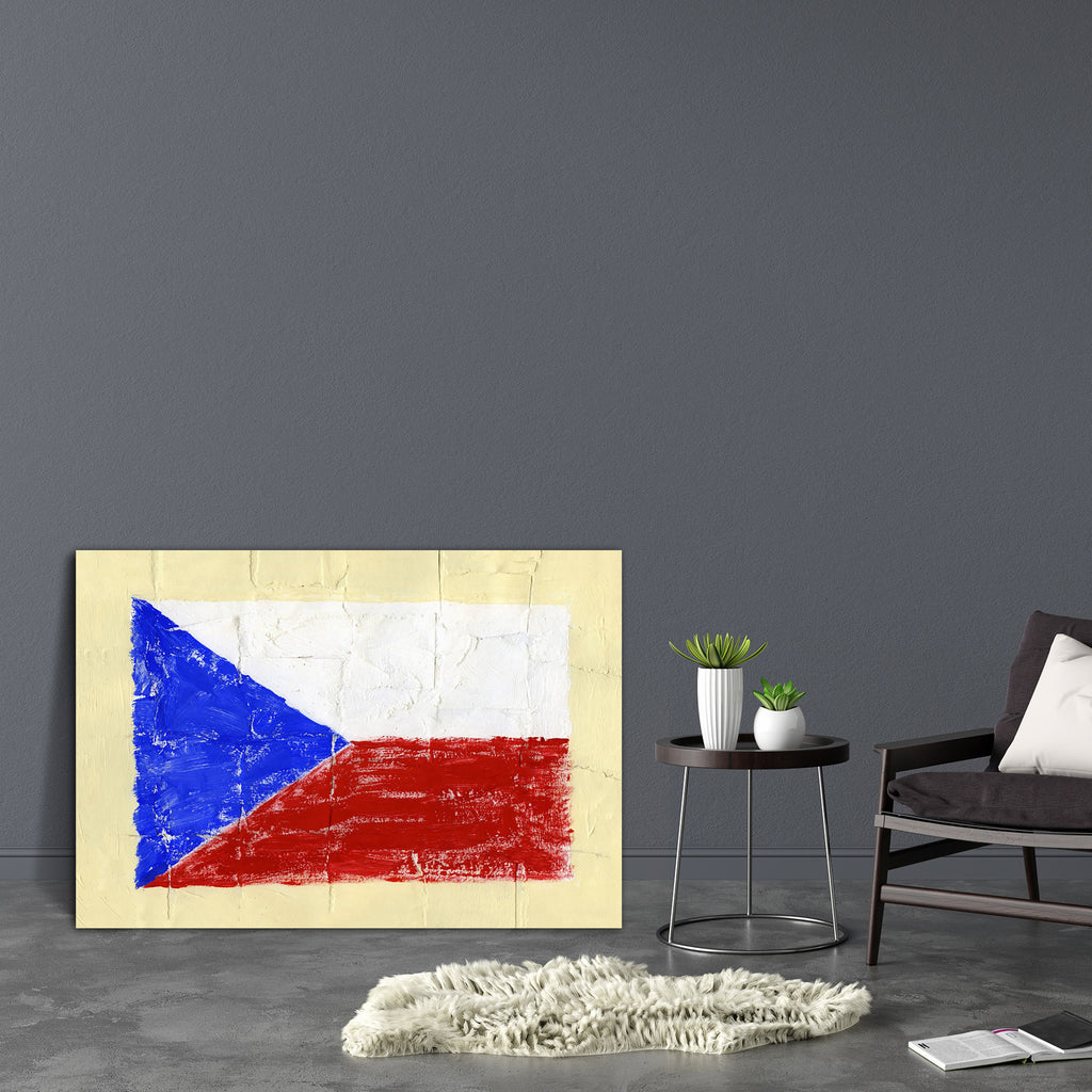 Flag Of Czech Republic Canvas Painting Synthetic Frame-Paintings MDF Framing-AFF_FR-IC 5001379 IC 5001379, Ancient, Art and Paintings, Countries, Drawing, Flags, Historical, Medieval, Paintings, Patterns, People, Retro, Signs, Signs and Symbols, Sports, Symbols, Vintage, Watercolour, flag, of, czech, republic, canvas, painting, synthetic, frame, acrylic, aqua, art, artistic, backdrop, background, border, brush, brushed, celebration, championship, country, design, football, freedom, grunge, handmade, ink, na