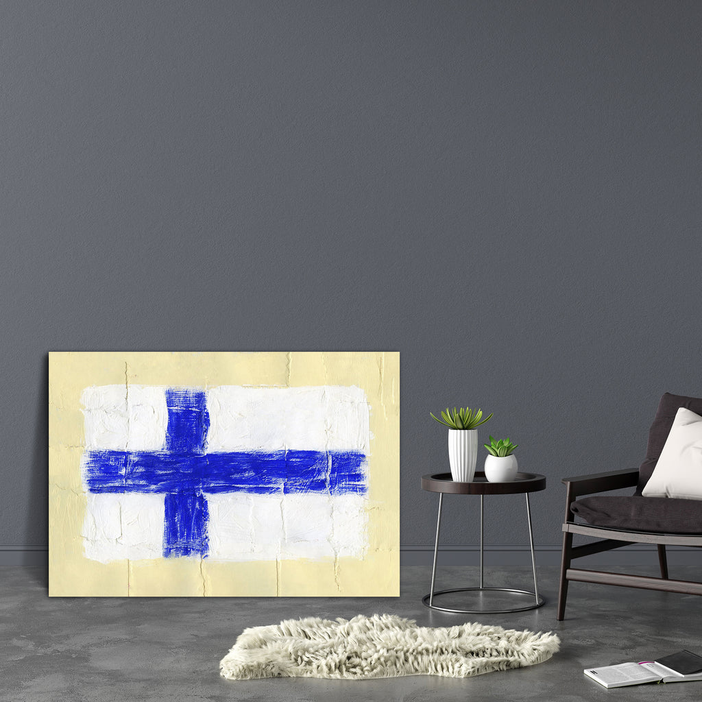 Flag Of Finland Canvas Painting Synthetic Frame-Paintings MDF Framing-AFF_FR-IC 5001381 IC 5001381, Ancient, Art and Paintings, Countries, Drawing, Flags, Historical, Medieval, Paintings, Patterns, Retro, Signs, Signs and Symbols, Sports, Symbols, Vintage, Watercolour, flag, of, finland, canvas, painting, synthetic, frame, acrylic, art, artistic, backdrop, background, border, brush, brushed, celebration, championship, country, design, finnish, football, freedom, grunge, handmade, ink, national, old, paint, 