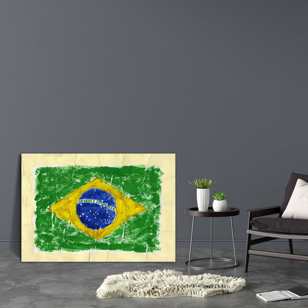 Flag Of Brazil Canvas Painting Synthetic Frame-Paintings MDF Framing-AFF_FR-IC 5001386 IC 5001386, Ancient, Art and Paintings, Countries, Drawing, Flags, Historical, Medieval, Paintings, Patterns, Retro, Signs, Signs and Symbols, Sports, Symbols, Vintage, Watercolour, flag, of, brazil, canvas, painting, synthetic, frame, acrylic, art, artistic, backdrop, background, border, brazilian, brush, brushed, celebration, country, design, football, freedom, grunge, handmade, ink, national, old, paint, painted, paper