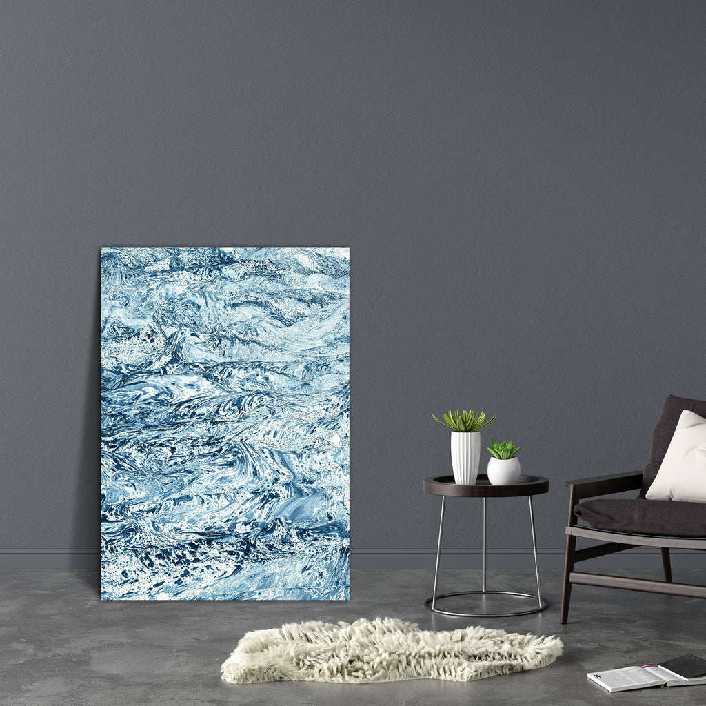 Abstraction Canvas Painting Synthetic Frame - Paintings MDF Framing - ArtzFolio.com