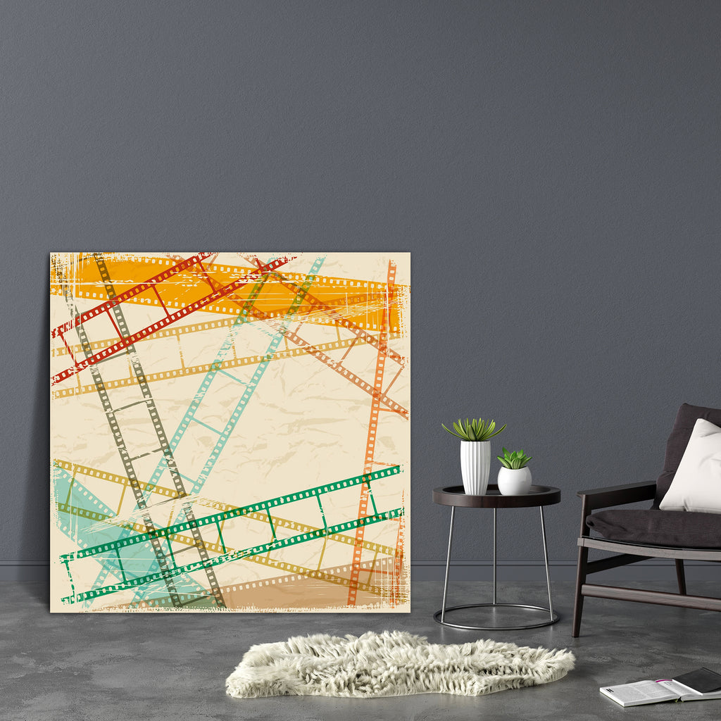 Vintage Film Frame Canvas Painting Synthetic Frame-Paintings MDF Framing-AFF_FR-IC 5001413 IC 5001413, Abstract Expressionism, Abstracts, Ancient, Art and Paintings, Cinema, Collages, Decorative, Digital, Digital Art, Drawing, Entertainment, Graphic, Historical, Illustrations, Medieval, Movies, Patterns, Retro, Semi Abstract, Signs, Signs and Symbols, Television, TV Series, Vintage, film, frame, canvas, painting, synthetic, abstract, antique, art, autumn, backdrop, background, banner, border, brown, camera,