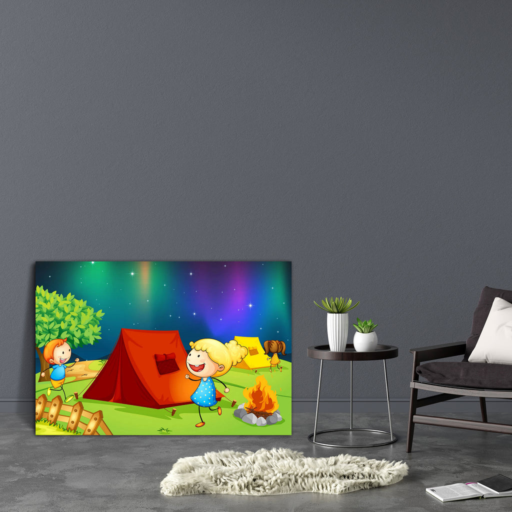 Kids Near Fire Canvas Painting Synthetic Frame-Paintings MDF Framing-AFF_FR-IC 5001430 IC 5001430, Baby, Children, Digital, Digital Art, Drawing, Graphic, Illustrations, Kids, People, Sketches, Stars, near, fire, canvas, painting, synthetic, frame, camping, camp, aurora, boy, cactus, campfire, dancing, dark, enjoy, female, fence, field, flame, girl, girls, grasses, green, grass, happy, heat, human, illustration, image, lady, male, man, night, person, picnic, picture, plants, protection, shelter, sketch, sma