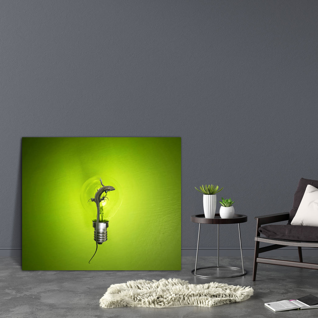 Ecologic Lamp With A Lizard Canvas Painting Synthetic Frame-Paintings MDF Framing-AFF_FR-IC 5001438 IC 5001438, Animals, Cities, City Views, Conceptual, ecologic, lamp, with, a, lizard, canvas, painting, synthetic, frame, alternative, ambient, amphibian, animal, background, bulb, closeup, colorful, concept, detail, eco, friendly, ecologist, ecology, electricity, energy, environment, friend, green, hot, isolated, light, object, torch, unusual, weird, artzfolio, wall decor for living room, wall frames for liv