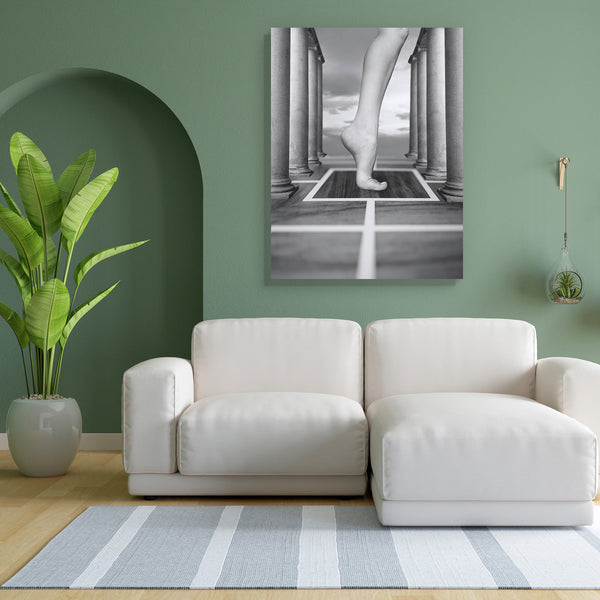 Abstract Fantasy Foot Canvas Painting Synthetic Frame-Paintings MDF Framing-AFF_FR-IC 5001451 IC 5001451, Abstract Expressionism, Abstracts, Ancient, Architecture, Art and Paintings, Black, Black and White, Collages, Conceptual, Fantasy, Geometric, Geometric Abstraction, Historical, Landscapes, Medieval, Perspective, Realism, Scenic, Semi Abstract, Surrealism, Vintage, White, abstract, foot, canvas, painting, for, bedroom, living, room, engineered, wood, frame, architectural, art, artistic, background, beau