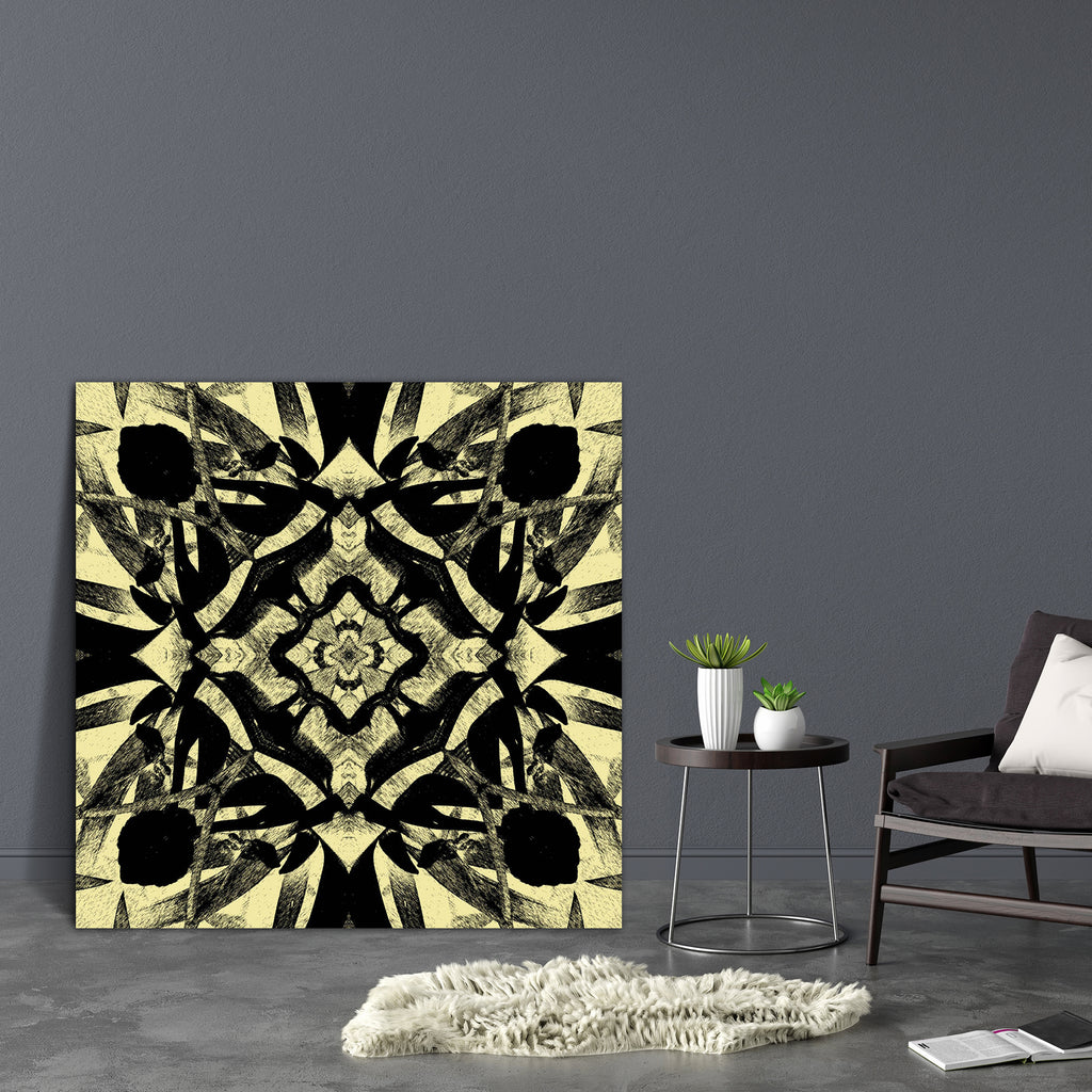 Geometric Ornamental Art D1 Canvas Painting Synthetic Frame-Paintings MDF Framing-AFF_FR-IC 5001465 IC 5001465, Abstract Expressionism, Abstracts, Ancient, Animated Cartoons, Art and Paintings, Black, Black and White, Caricature, Cartoons, Culture, Decorative, Digital, Digital Art, Ethnic, Geometric, Geometric Abstraction, Graffiti, Graphic, Historical, Medieval, Patterns, Retro, Semi Abstract, Signs, Signs and Symbols, Symbols, Traditional, Tribal, Vintage, World Culture, ornamental, art, d1, canvas, paint